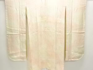 草花模様織出し単衣振袖用長襦袢